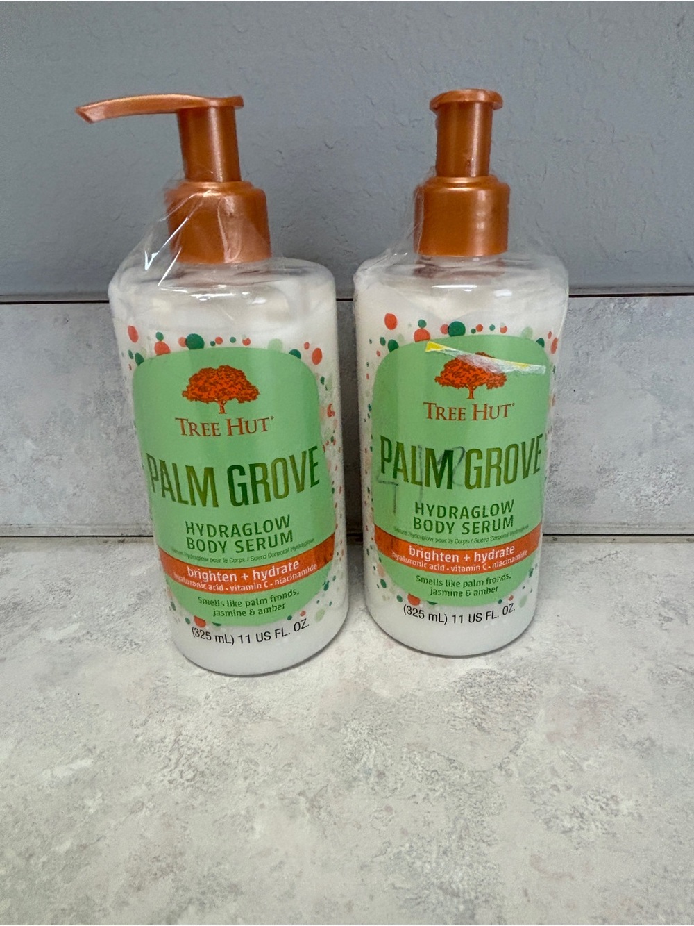 New Tree Hut Palm Grove Hydraglow Body Serum Duo – Brighten + Hydrate (2 Pack)